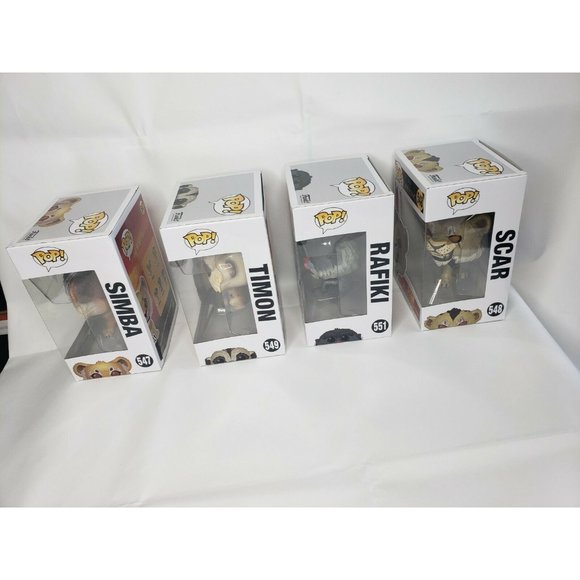 Lion King Funko Pop Bundle - Rafiki, Scar, Timon, Simba - Picture 3 of 10